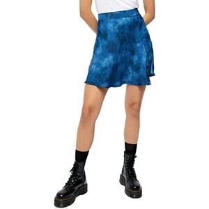 NEW Free People Martine Blue Black Flirt Mini Skirt - Size 2